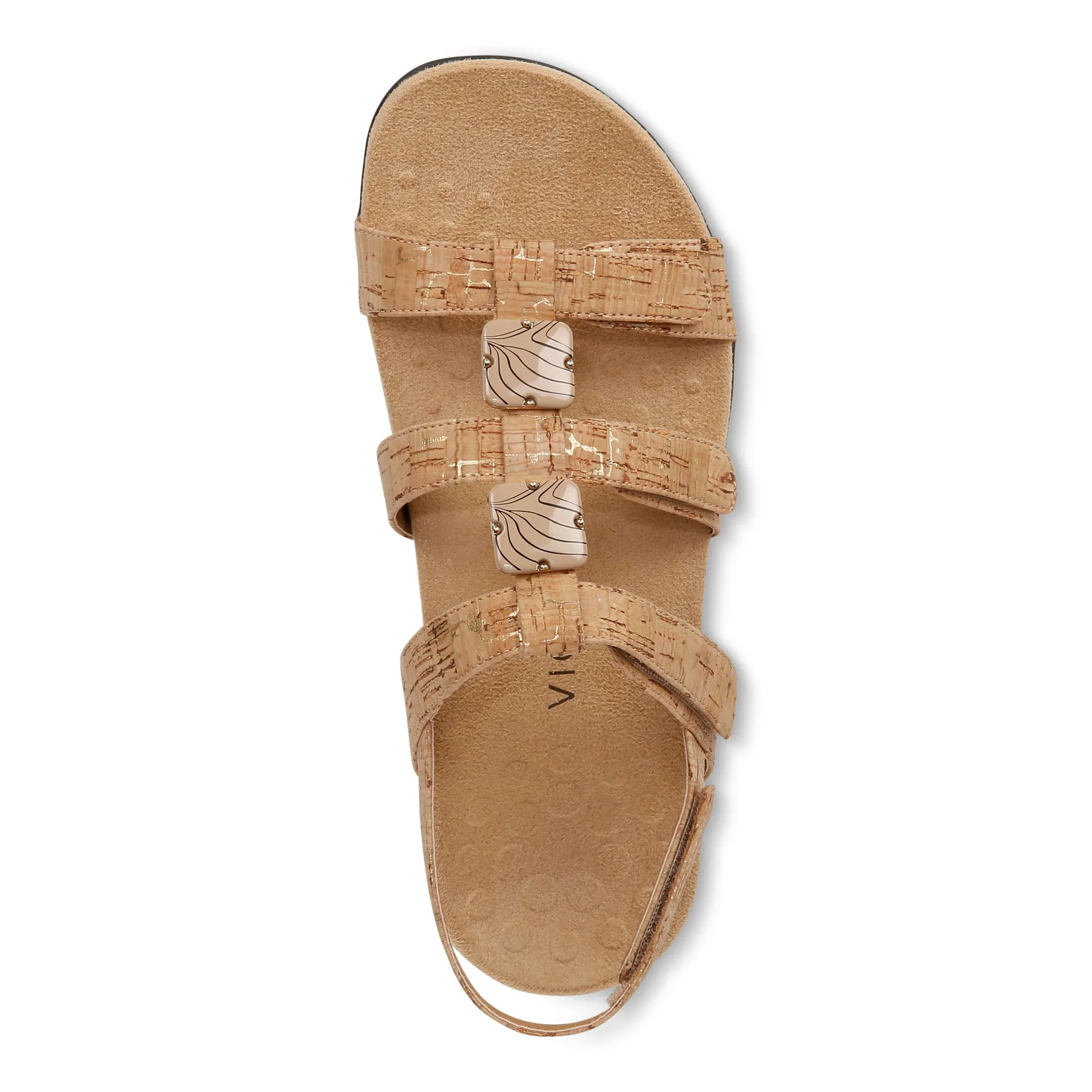 Amber Adjustable Sandal - Gold Cork