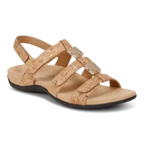 Amber Adjustable Sandal - Gold Cork