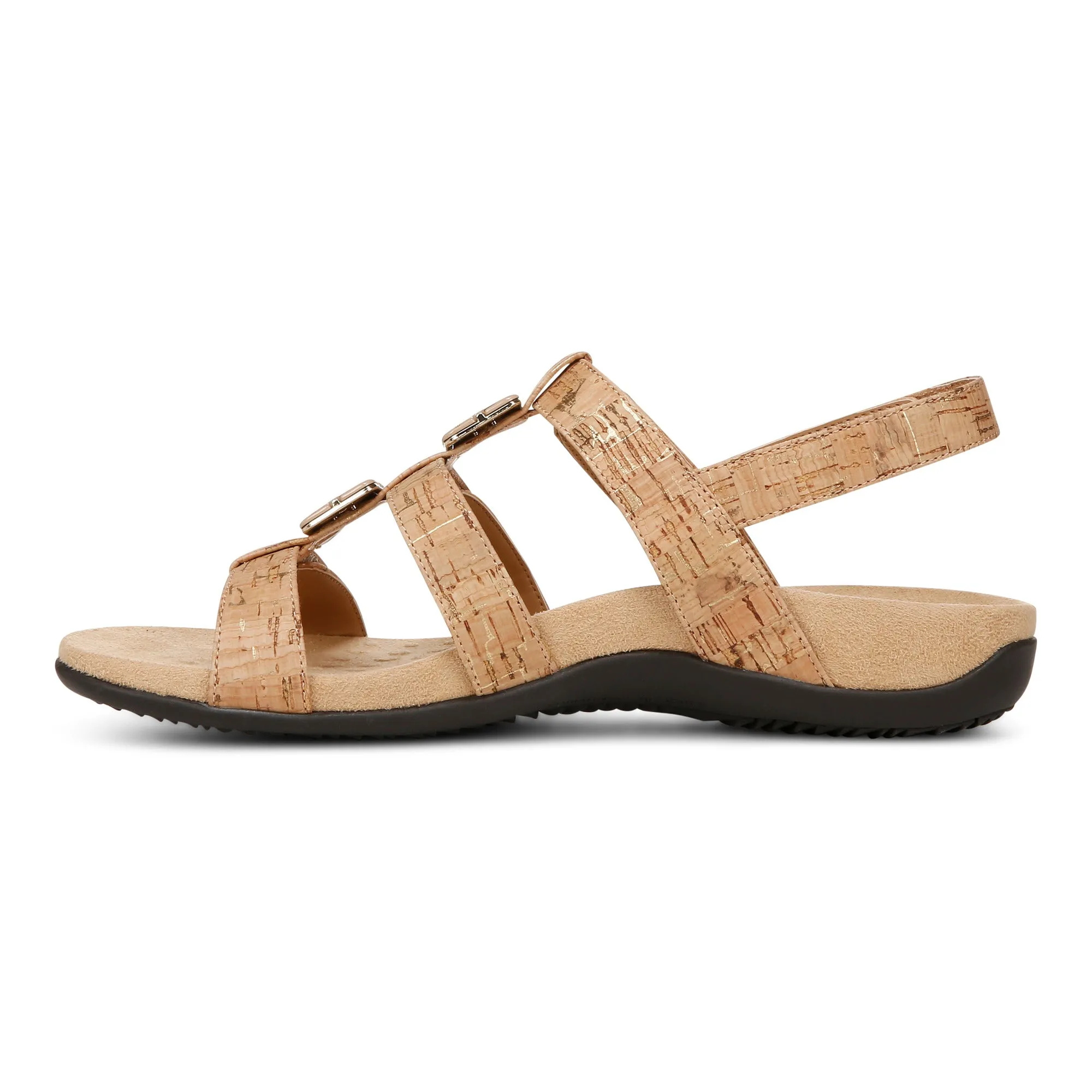 Amber Adjustable Sandal - Gold Cork