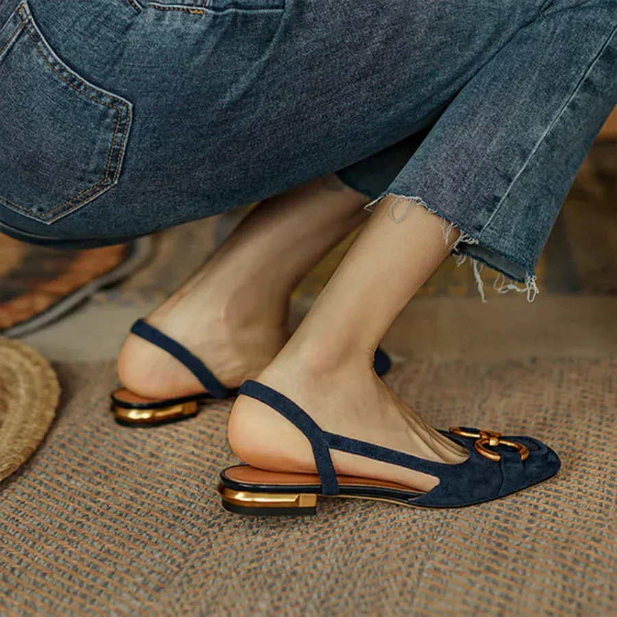 Bianca™ - Orthopedic Leather Buckle Sandals