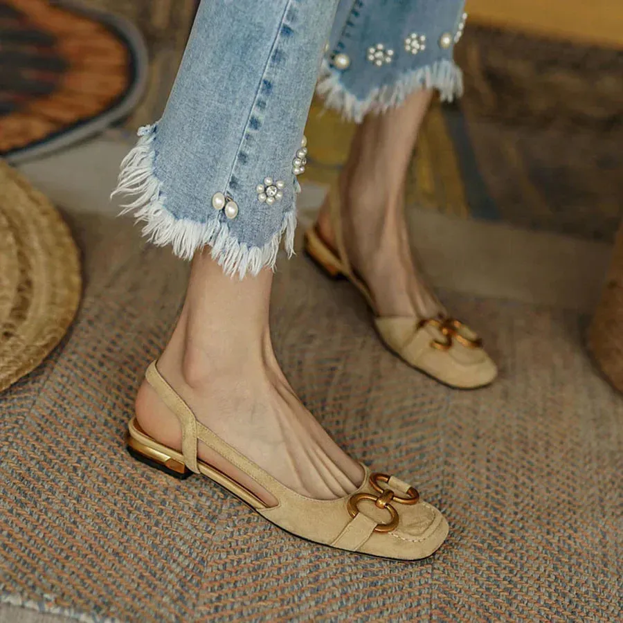Bianca™ - Orthopedic Leather Buckle Sandals