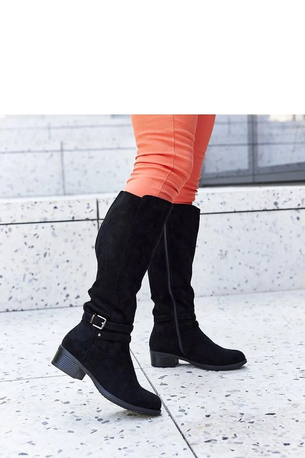 Black insulated eco-suede boots