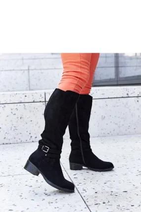 Black insulated eco-suede boots