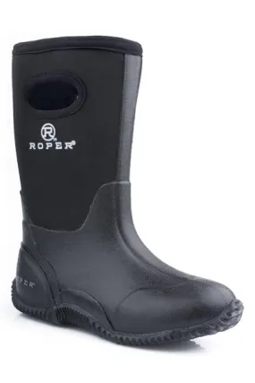 Boys Barn Boot With Pull Holes