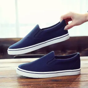Breathable Non-slip Male Summer Casual Flat Slip-on Plus Size Footwear