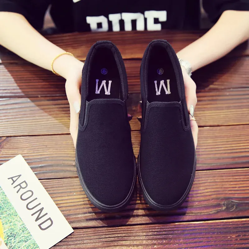 Breathable Non-slip Male Summer Casual Flat Slip-on Plus Size Footwear