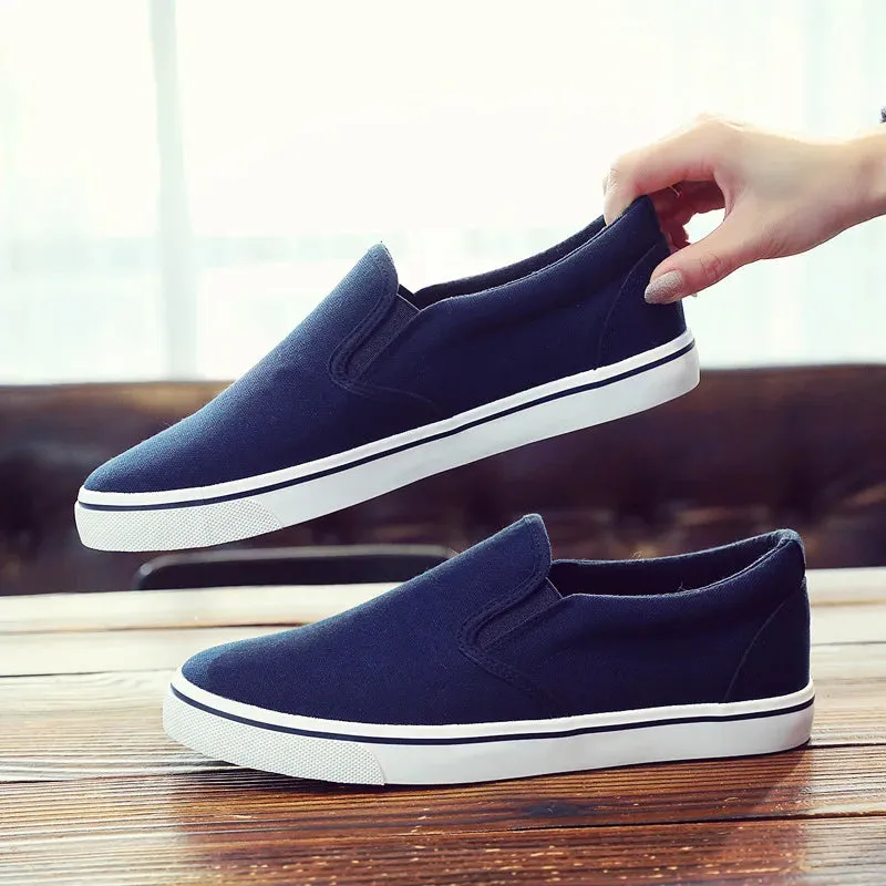 Breathable Non-slip Male Summer Casual Flat Slip-on Plus Size Footwear
