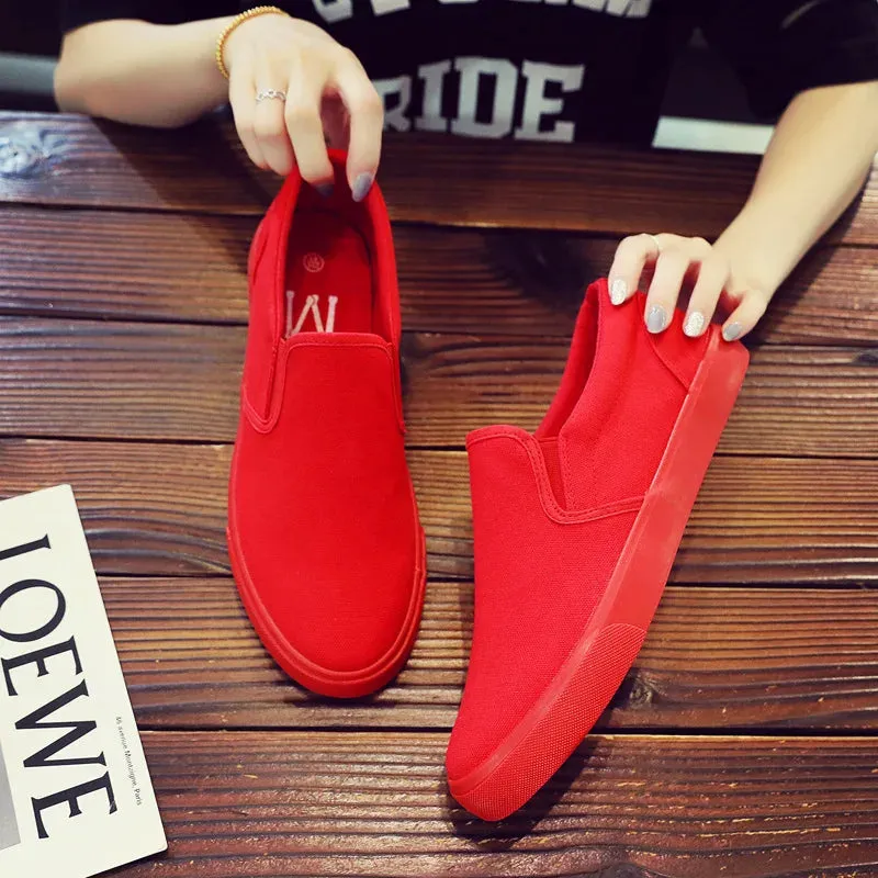 Breathable Non-slip Male Summer Casual Flat Slip-on Plus Size Footwear