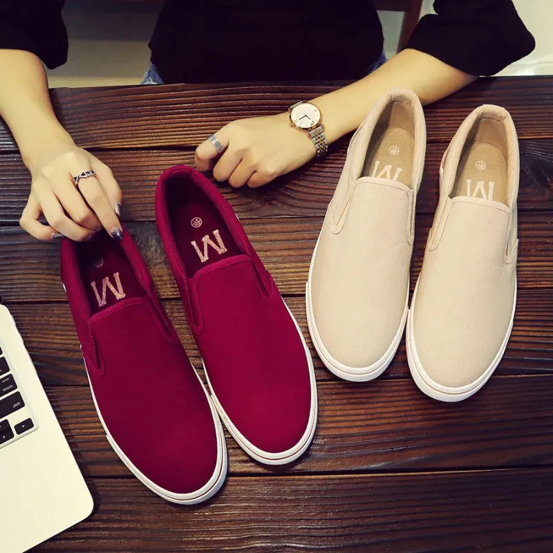 Breathable Non-slip Male Summer Casual Flat Slip-on Plus Size Footwear
