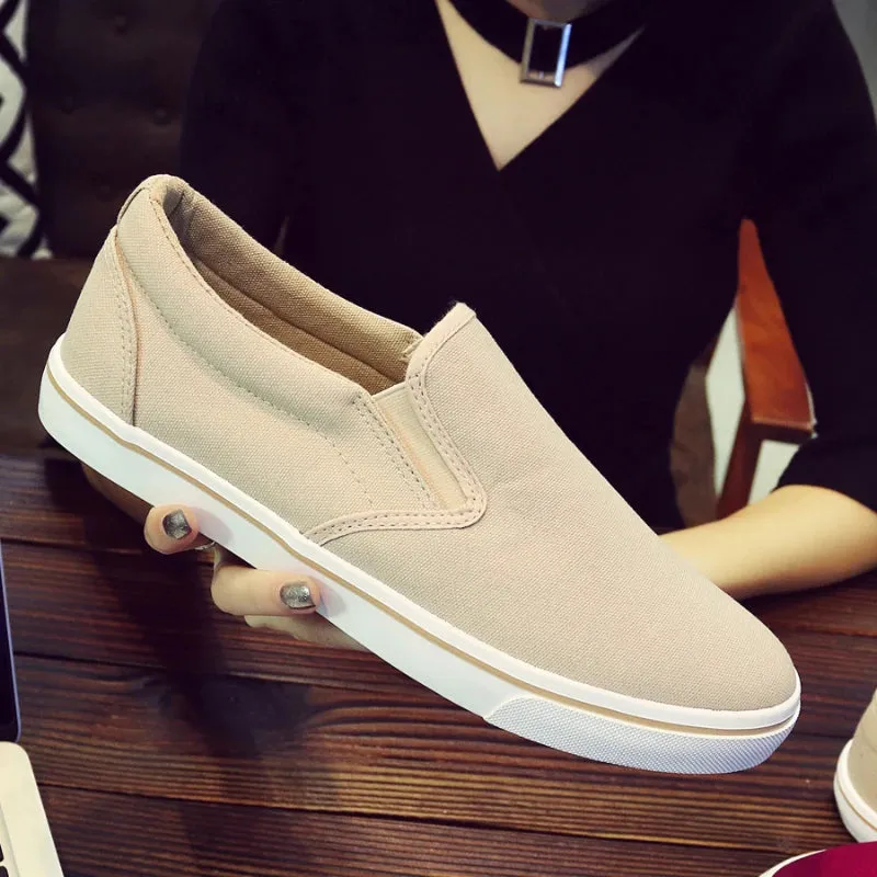 Breathable Non-slip Male Summer Casual Flat Slip-on Plus Size Footwear