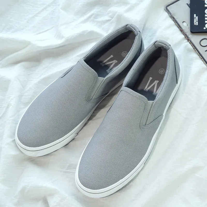 Breathable Non-slip Male Summer Casual Flat Slip-on Plus Size Footwear