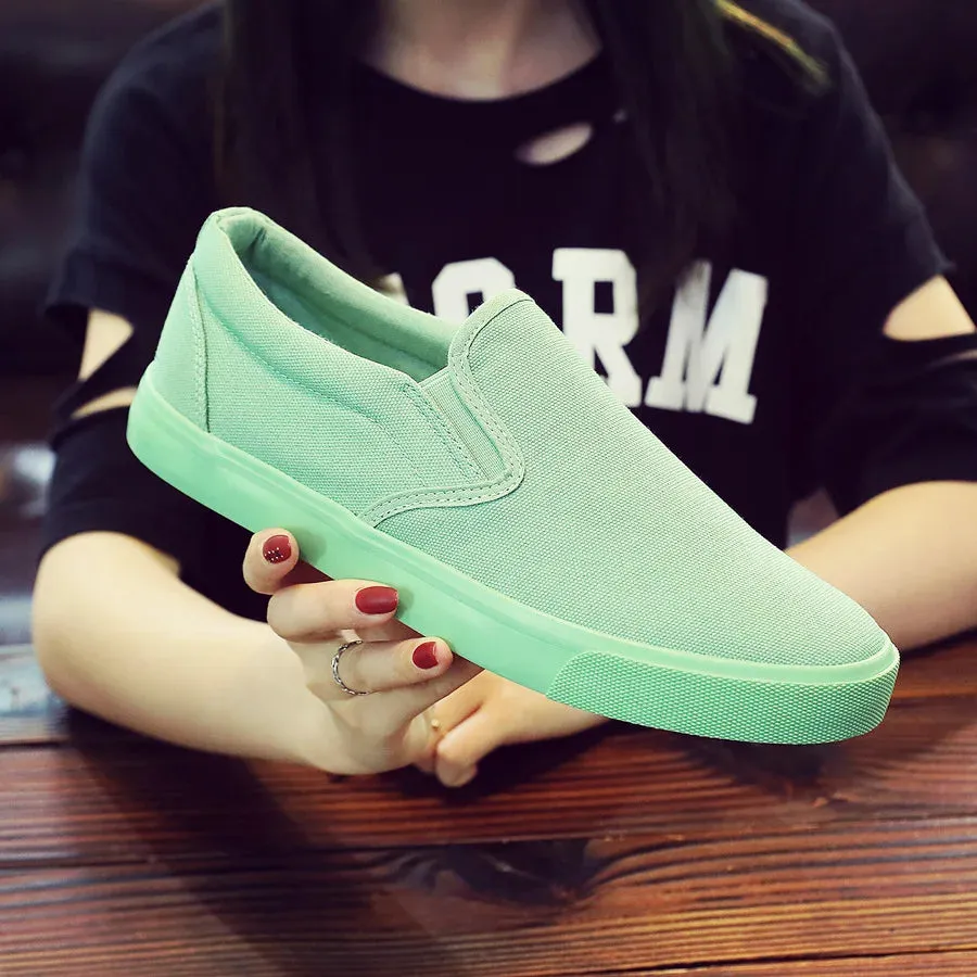 Breathable Non-slip Male Summer Casual Flat Slip-on Plus Size Footwear