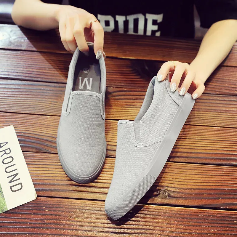 Breathable Non-slip Male Summer Casual Flat Slip-on Plus Size Footwear