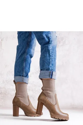 Elegant ankle boots on a stiletto heel