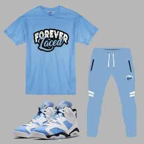 Forever Laced Outfit 1 to match Retro Jordan 6 UNC sneakers