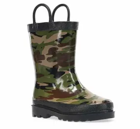 Kids’ Washington Shoe Camo Rain Boots – Waterproof Boots for Outdoor Adventures