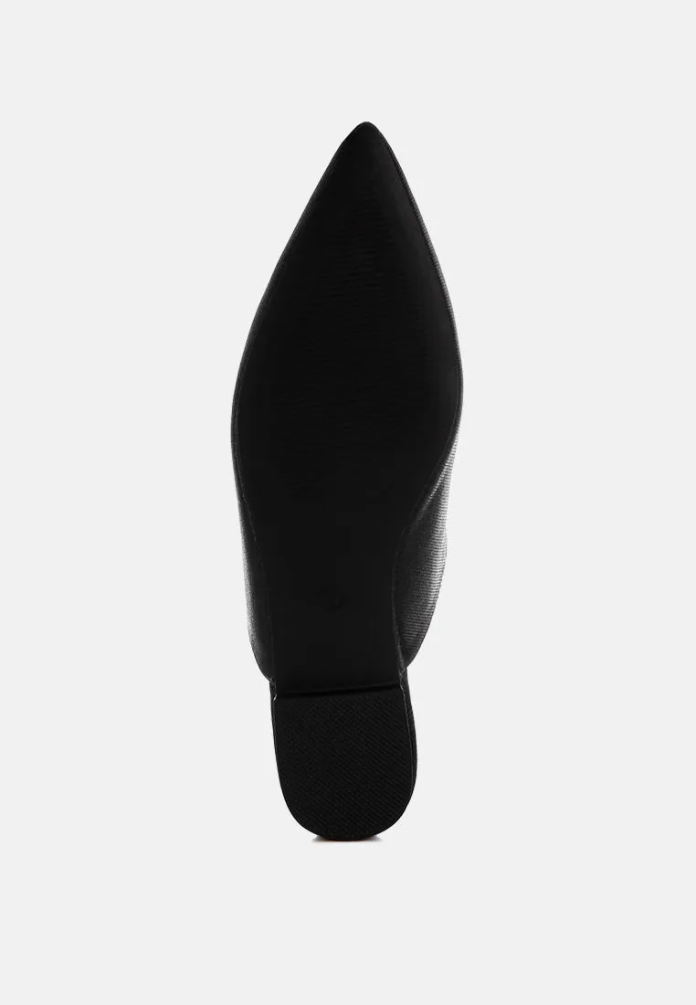 Magnum Diamante Strap Glitter Mules