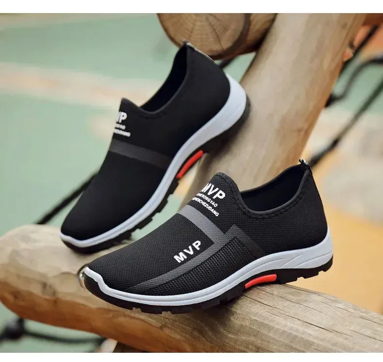 Men Casual Sneakers Leisure Walking Flats Summer Slip on Male Loafers