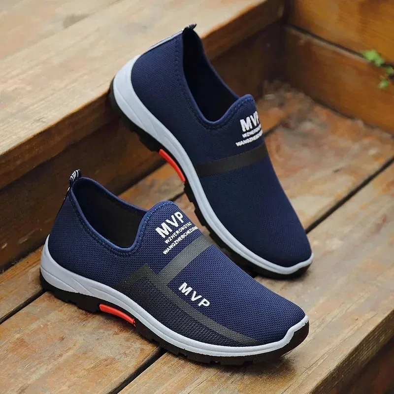 Men Casual Sneakers Leisure Walking Flats Summer Slip on Male Loafers