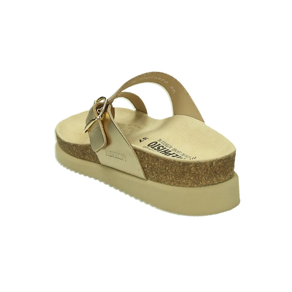 Mephisto Helen Metallic Leather Women's Slide Sandals