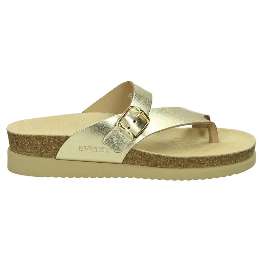 Mephisto Helen Metallic Leather Women's Slide Sandals