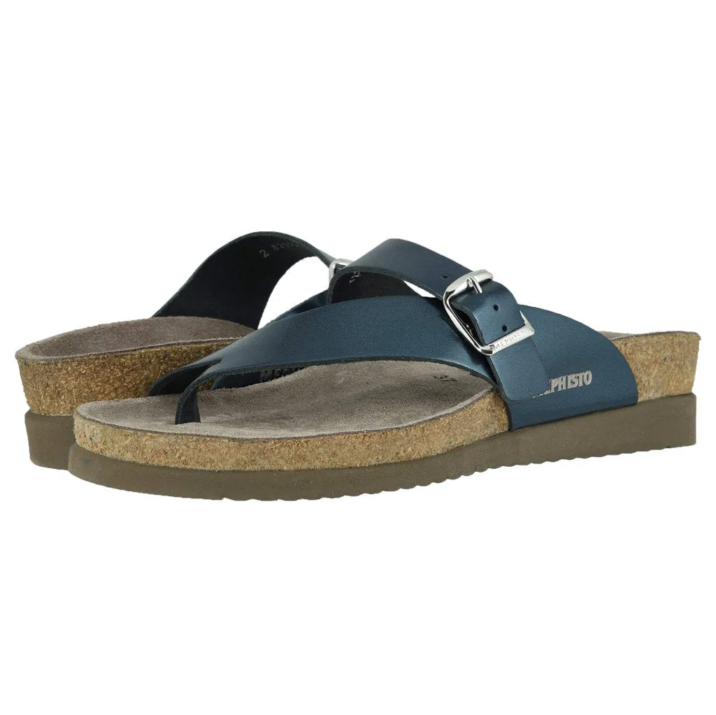 Mephisto Helen Metallic Leather Women's Slide Sandals