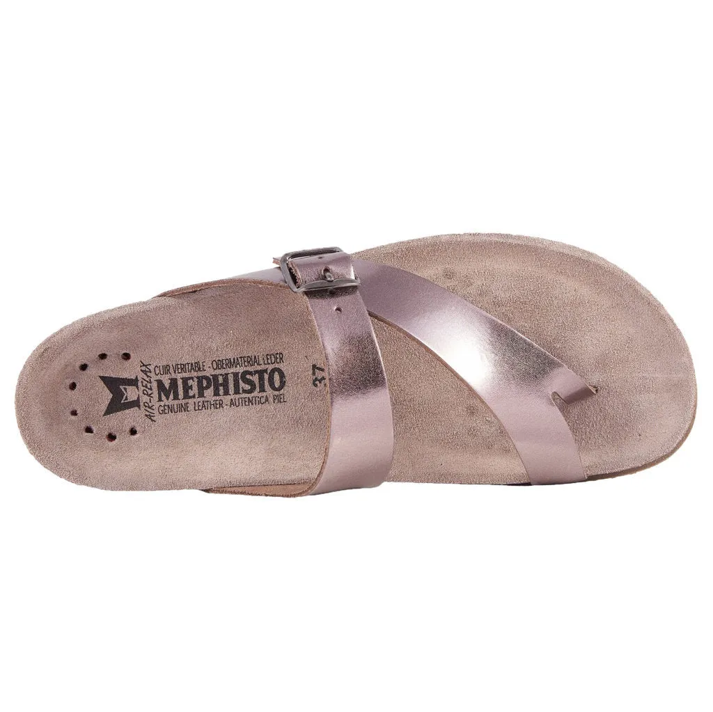 Mephisto Helen Metallic Leather Women's Slide Sandals