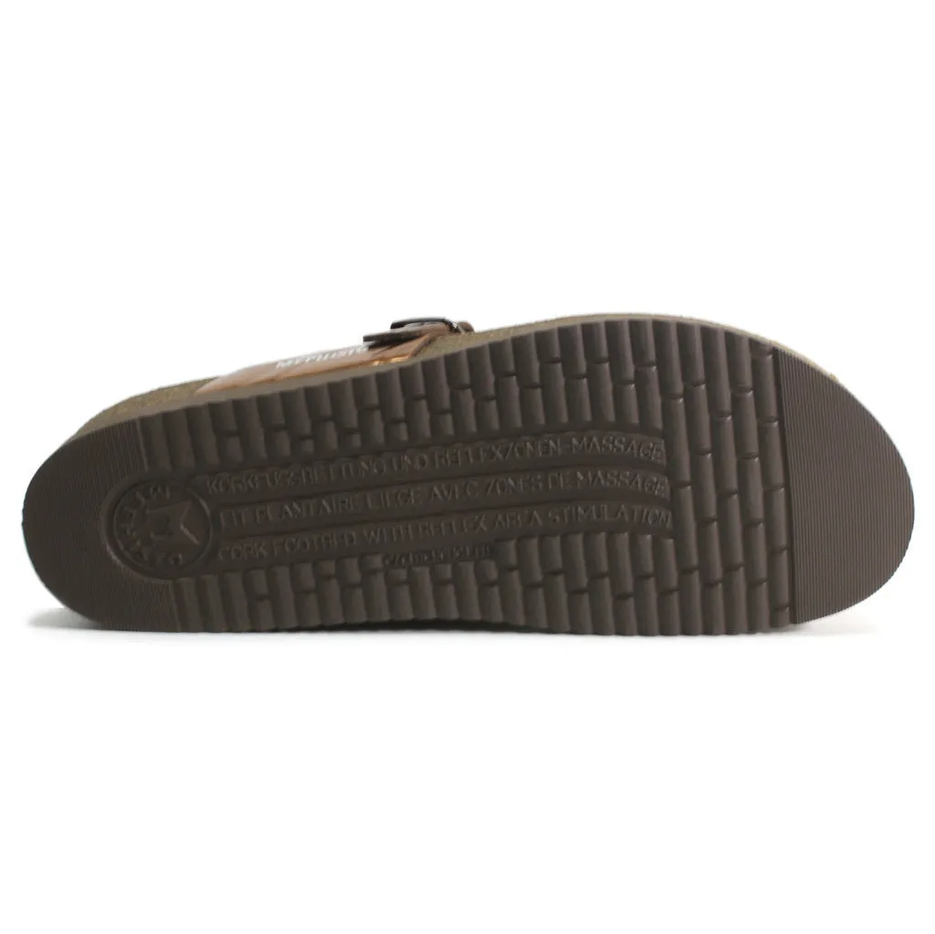 Mephisto Helen Metallic Leather Women's Slide Sandals
