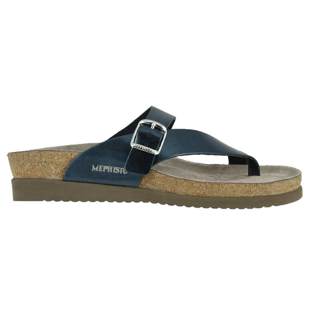 Mephisto Helen Metallic Leather Women's Slide Sandals