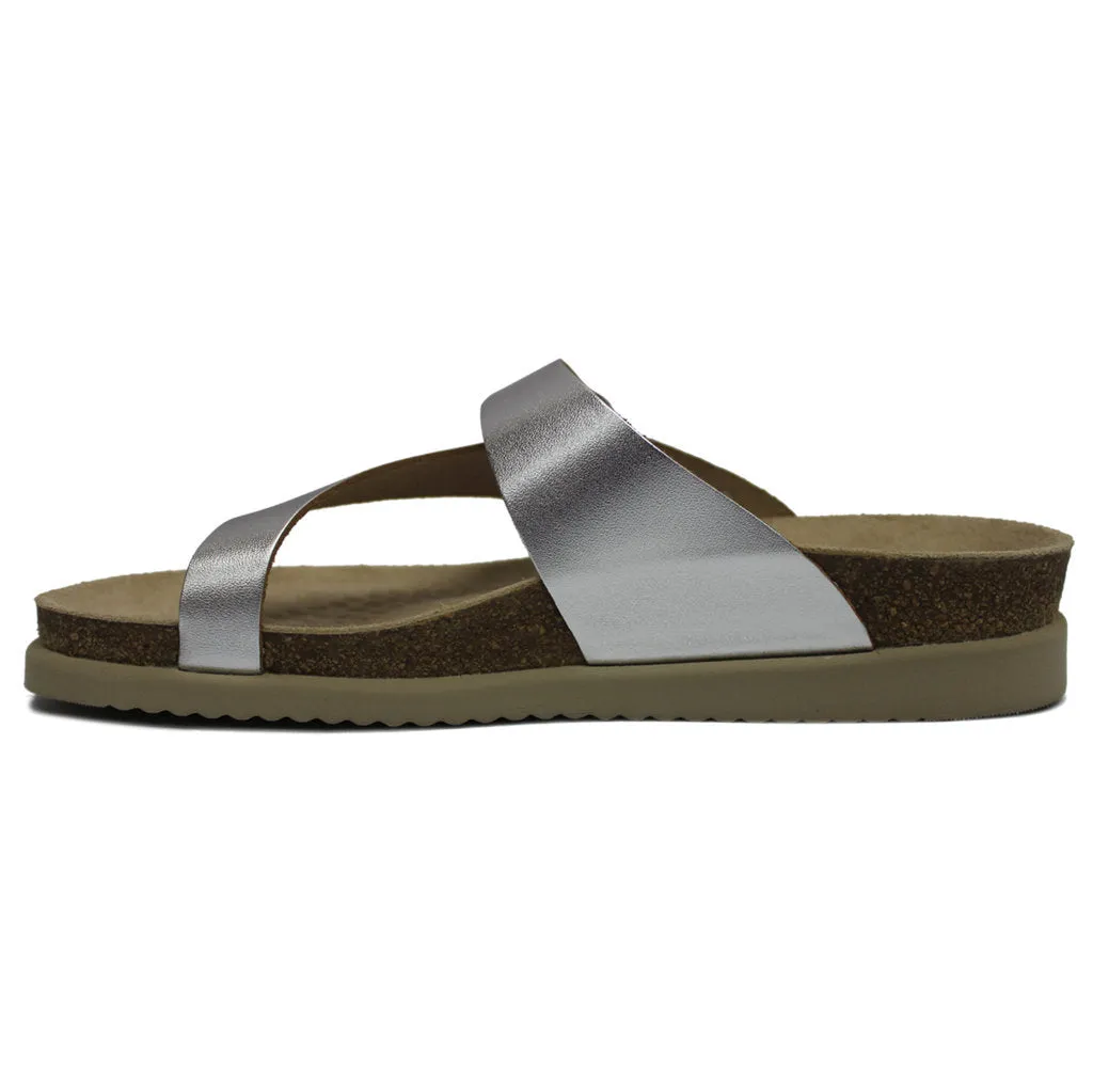 Mephisto Helen Metallic Leather Women's Slide Sandals