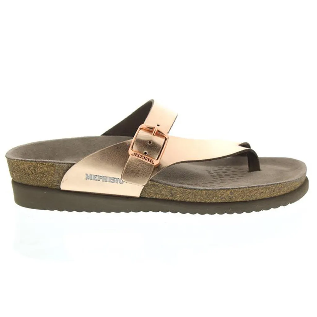 Mephisto Helen Metallic Leather Women's Slide Sandals