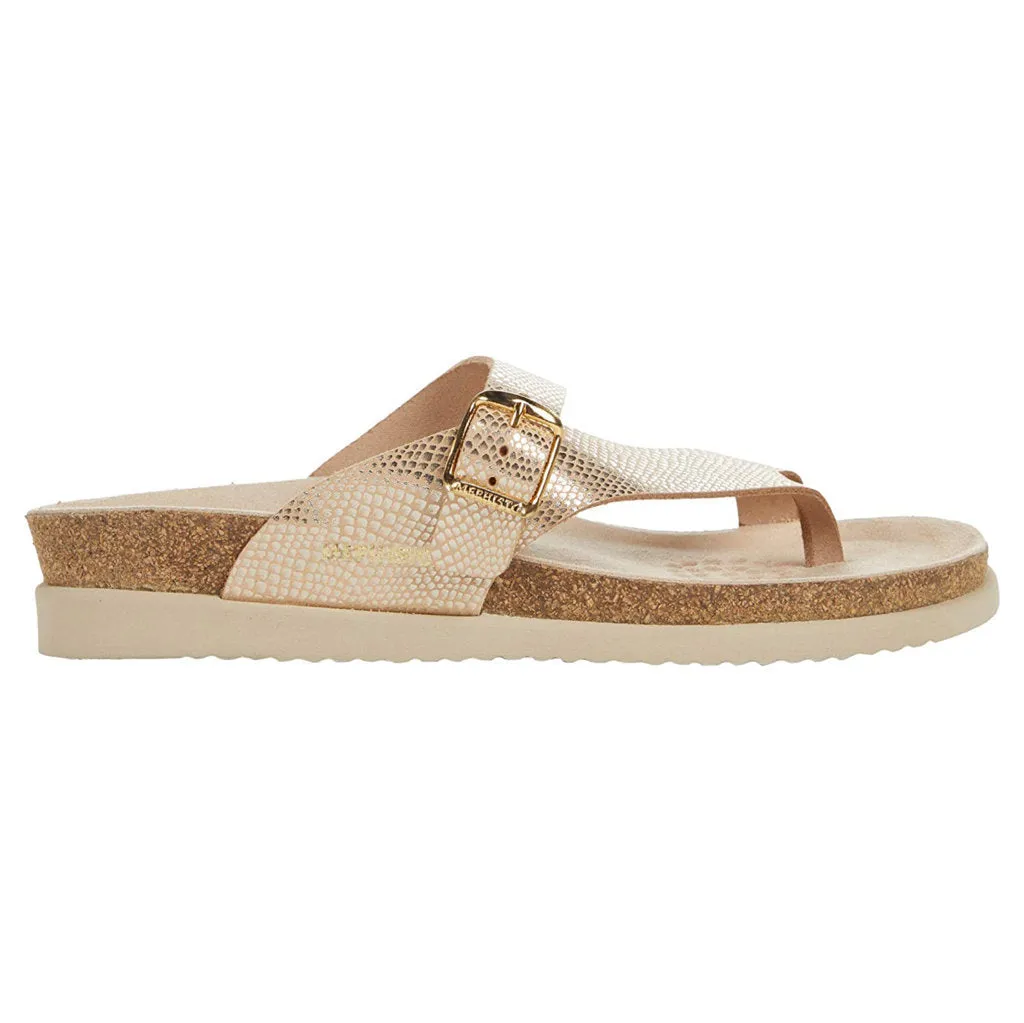 Mephisto Helen Metallic Leather Women's Slide Sandals