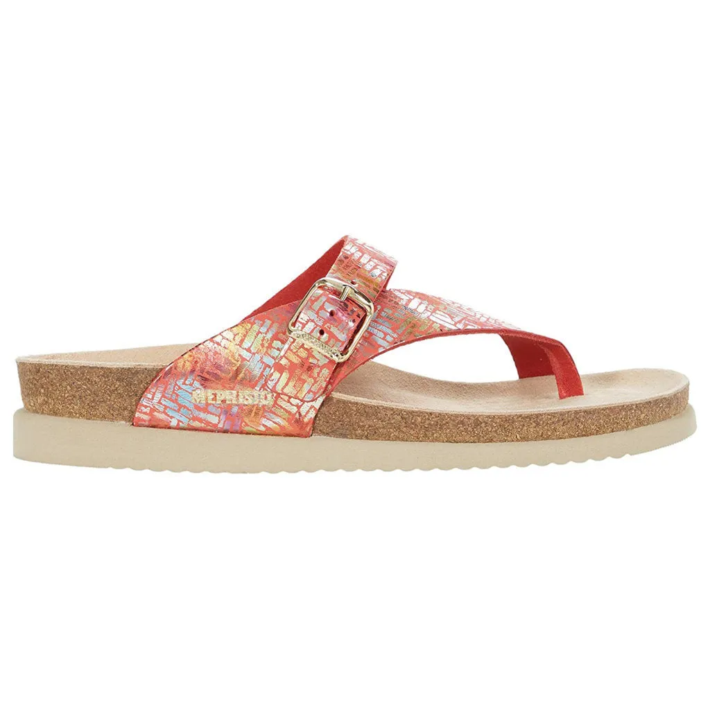 Mephisto Helen Metallic Leather Women's Slide Sandals
