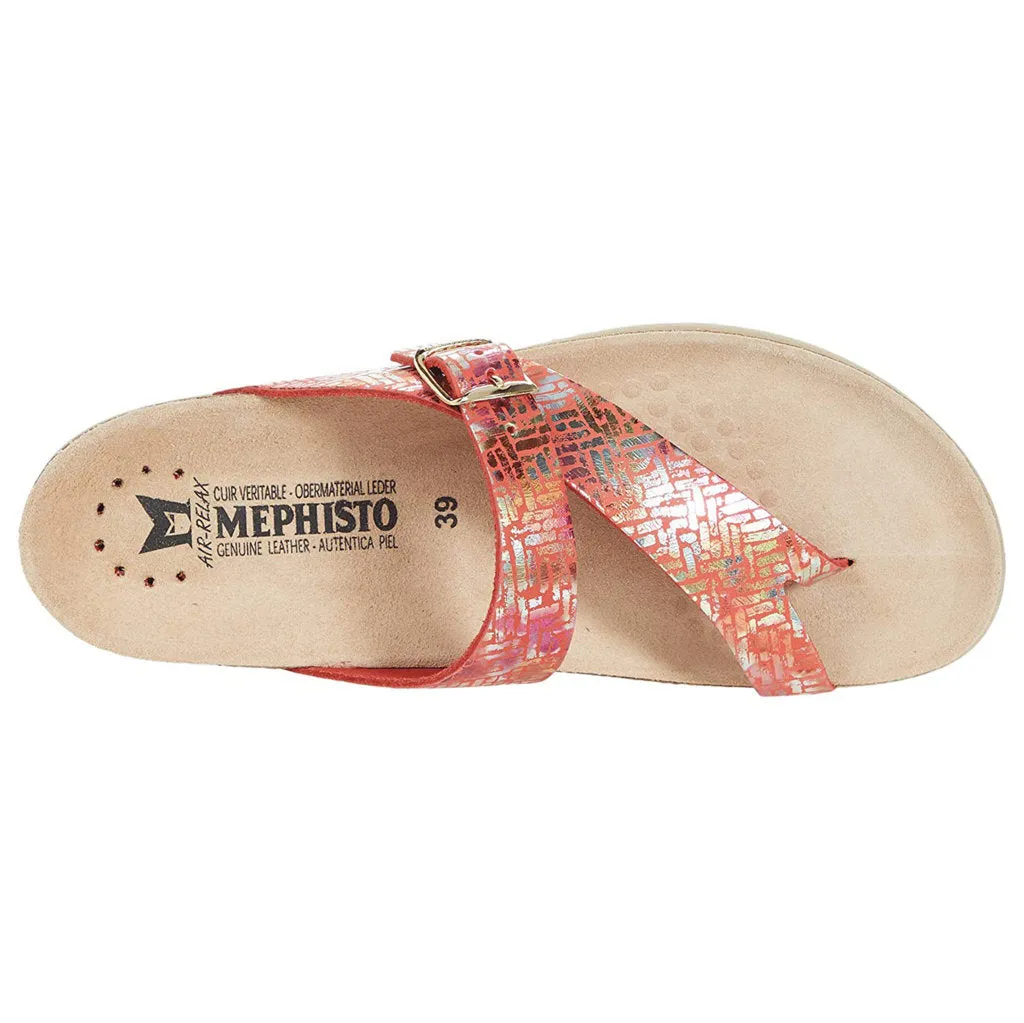 Mephisto Helen Metallic Leather Women's Slide Sandals