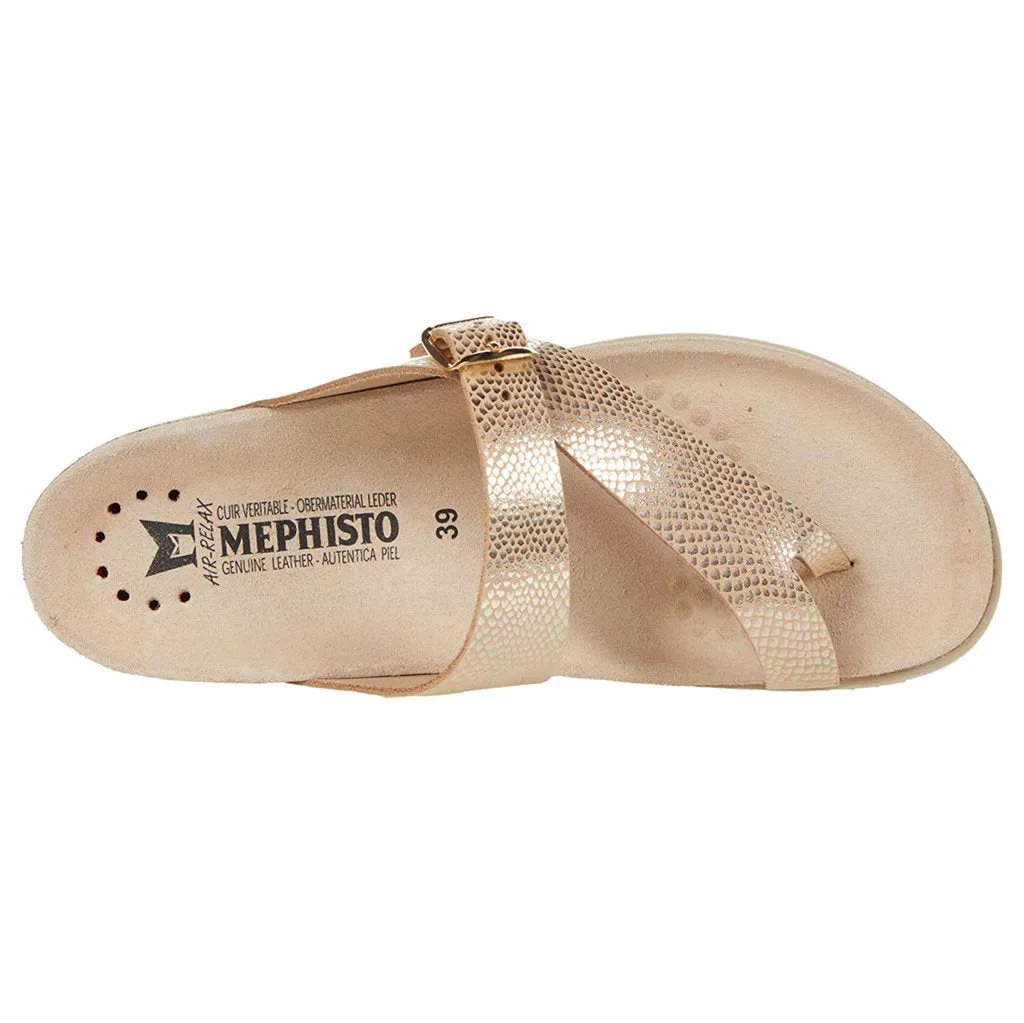 Mephisto Helen Metallic Leather Women's Slide Sandals