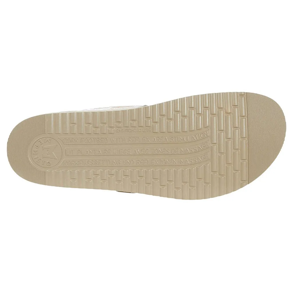 Mephisto Helen Metallic Leather Women's Slide Sandals