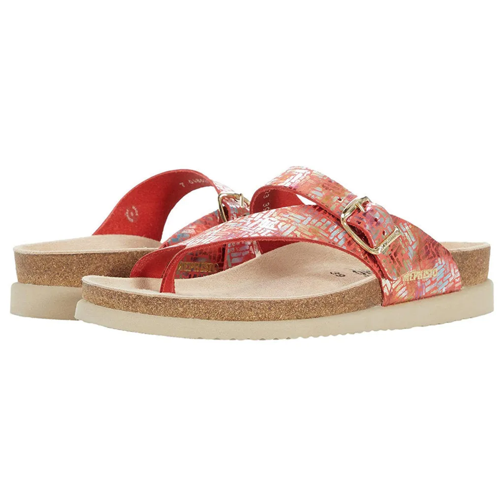 Mephisto Helen Metallic Leather Women's Slide Sandals
