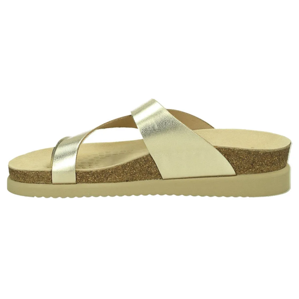 Mephisto Helen Metallic Leather Women's Slide Sandals