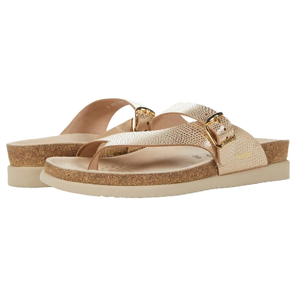 Mephisto Helen Metallic Leather Women's Slide Sandals