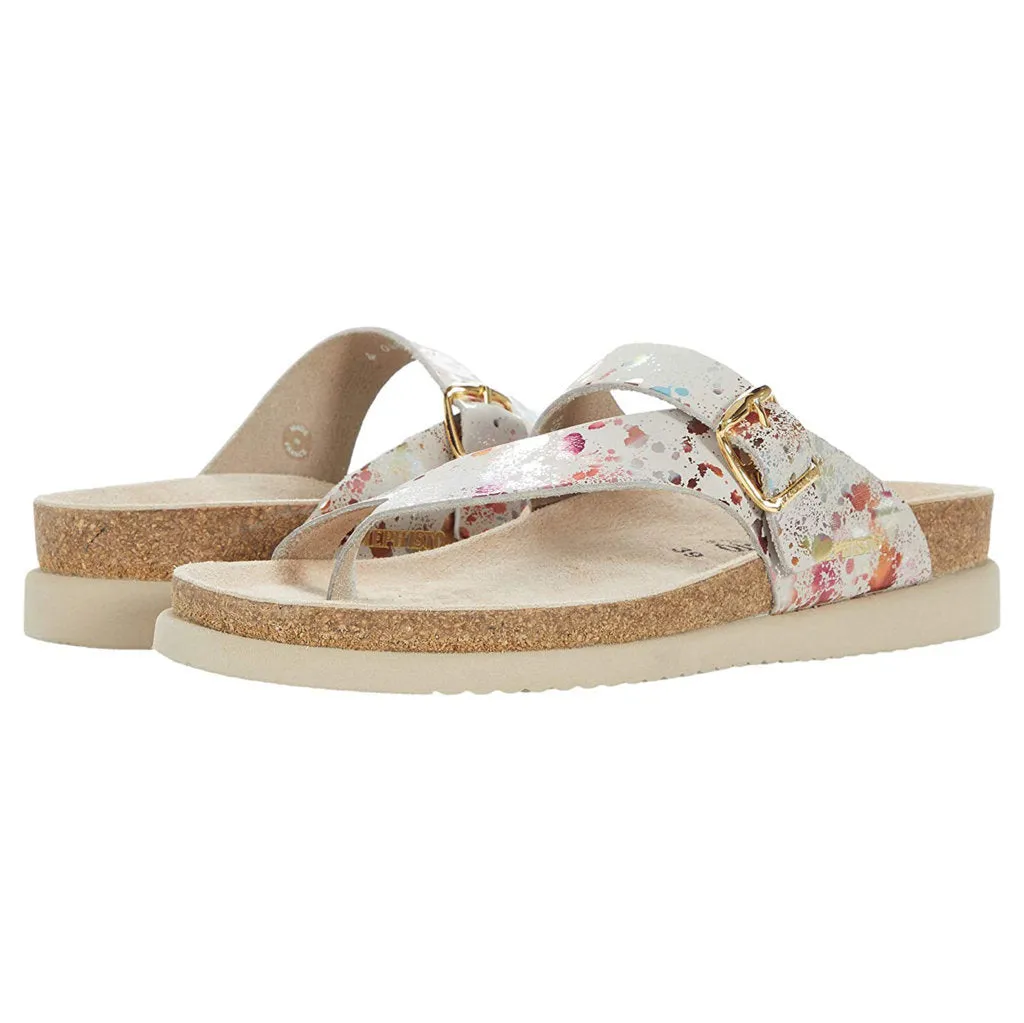 Mephisto Helen Metallic Leather Women's Slide Sandals