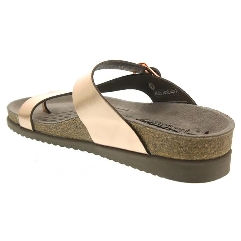 Mephisto Helen Metallic Leather Women's Slide Sandals