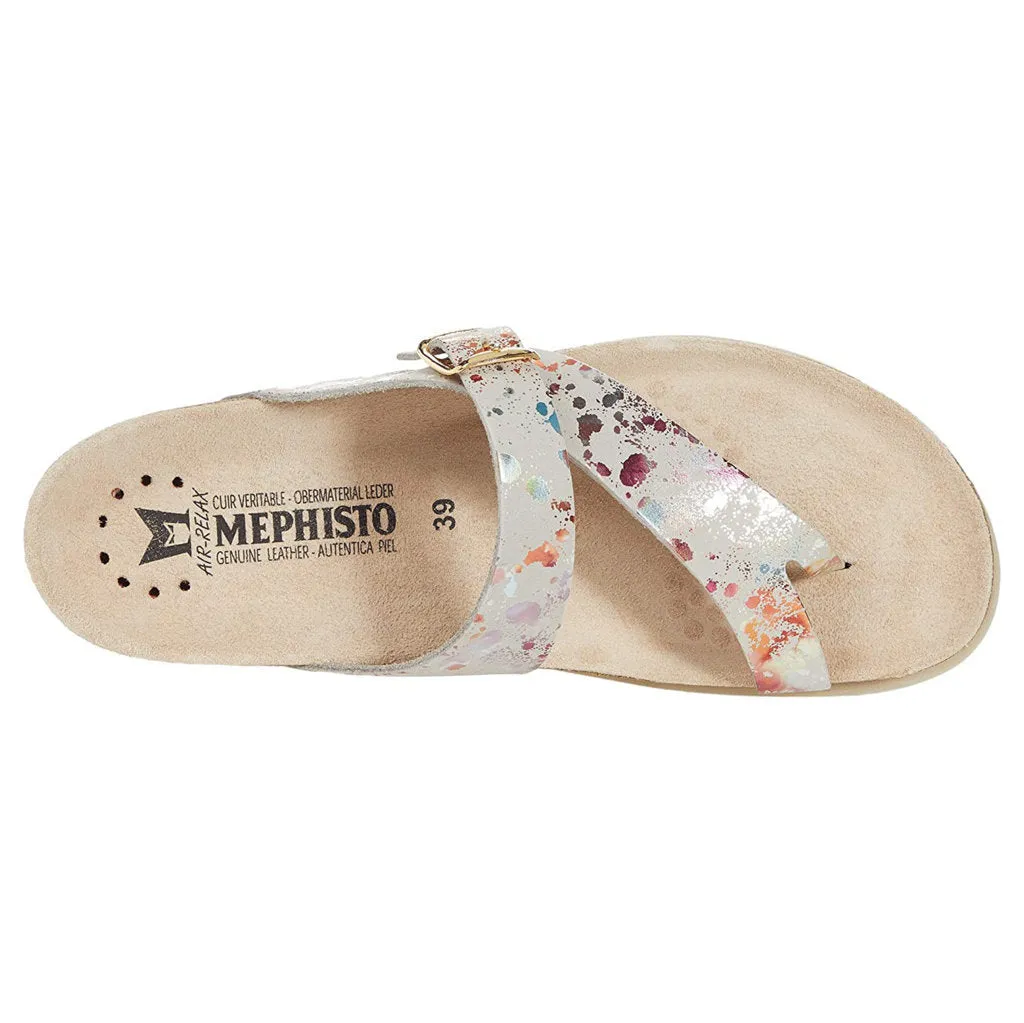 Mephisto Helen Metallic Leather Women's Slide Sandals
