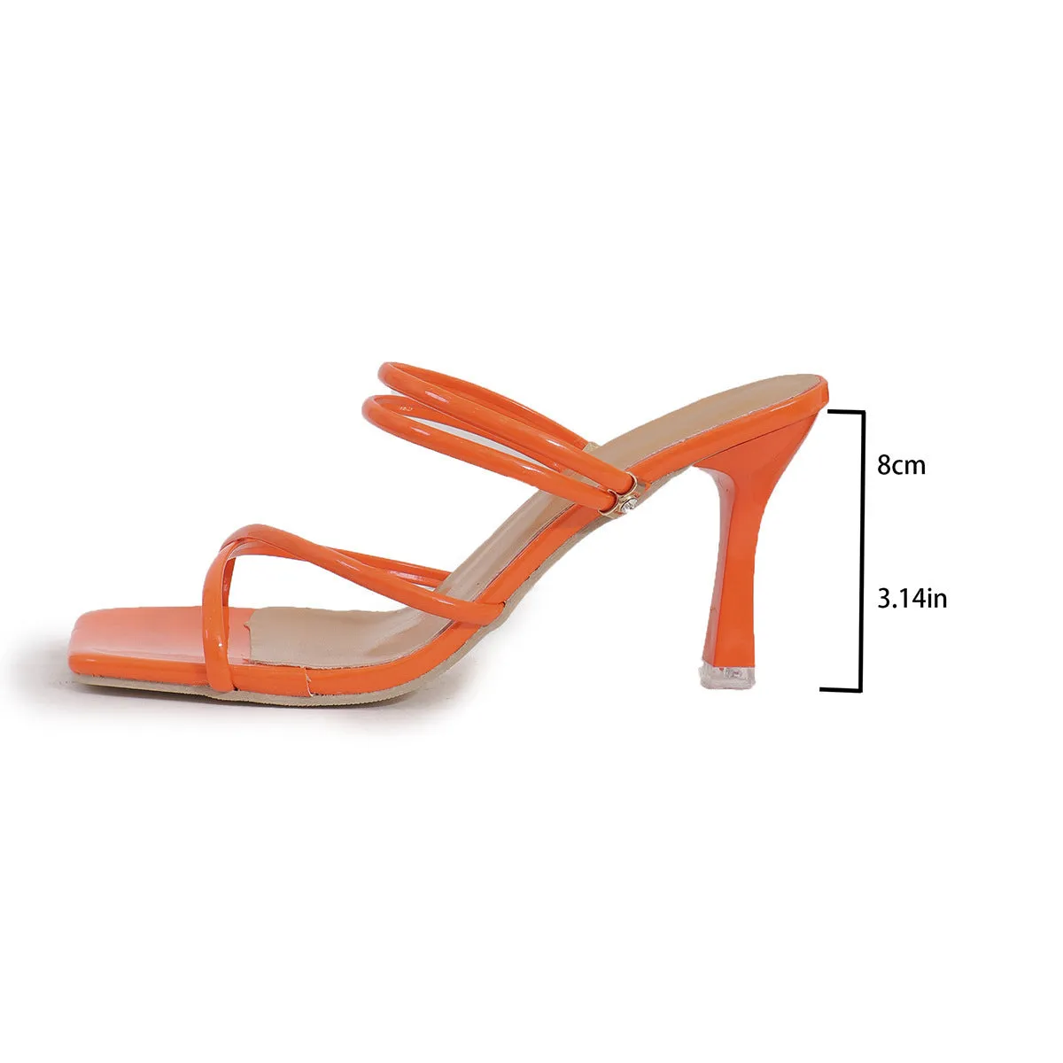 New High-heeled Herringbone Sandals