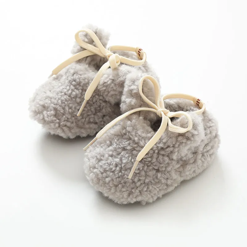 Non-Slip Baby Shoes - Fluffy Sherpa