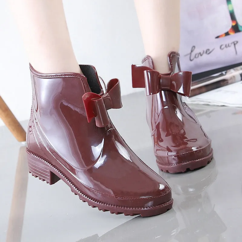Non-Slip Velvet Ankle Rain Boot