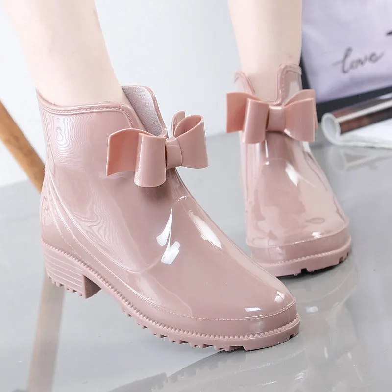 Non-Slip Velvet Ankle Rain Boot