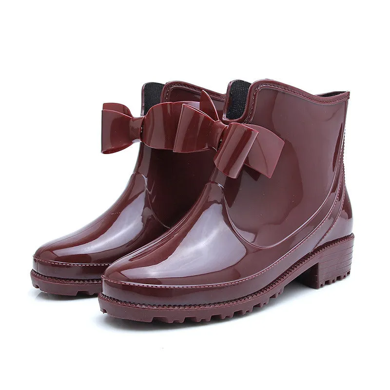 Non-Slip Velvet Ankle Rain Boot