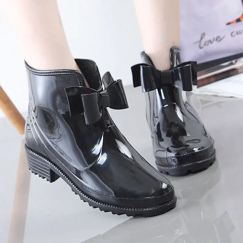 Non-Slip Velvet Ankle Rain Boot