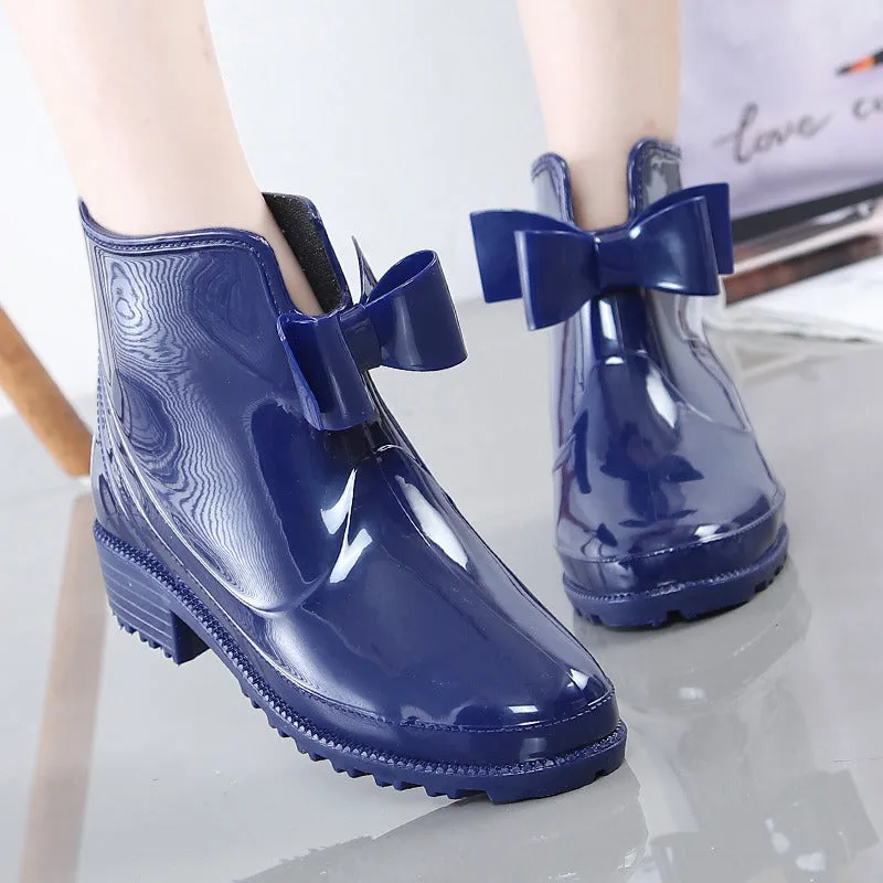 Non-Slip Velvet Ankle Rain Boot