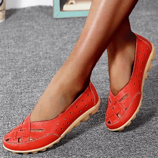 Orthopedic leather sandals